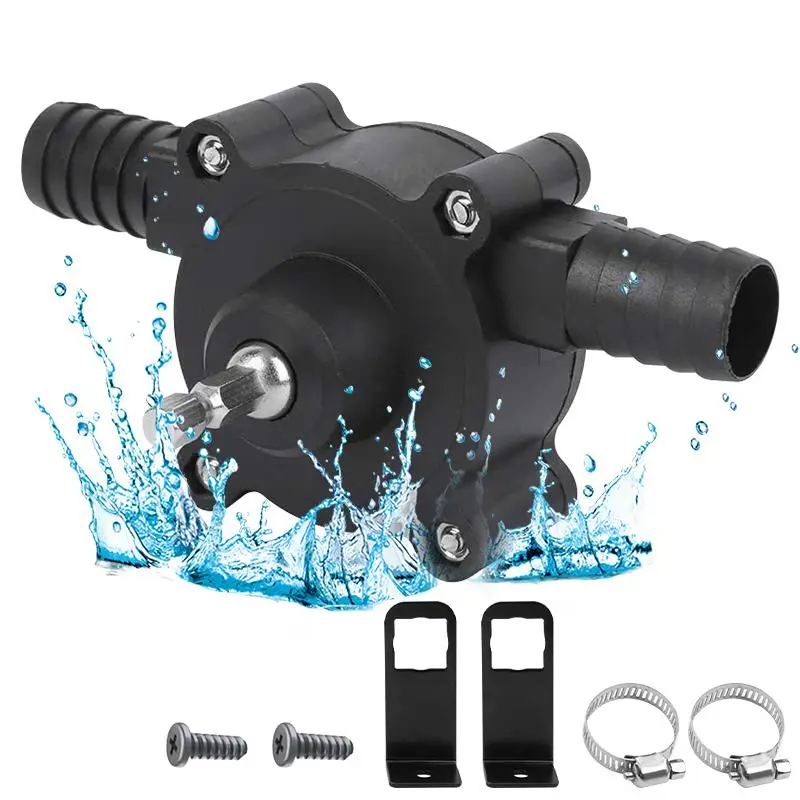 Hand Electric Drill Pump, Portable Self Priming Water Transfer Pump, Hand Drill Powered Water Pump, Mini Water Pump, Household Electric Drill Centrifu