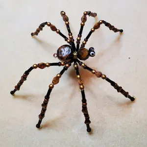 Handmade bead spiders