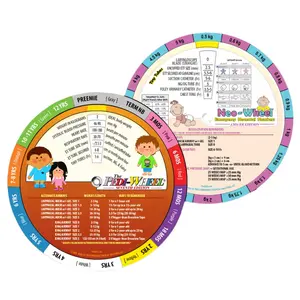 Pedi-Wheel Pediatric Emergency Cheat Sheet - Regular Edition Pocket Reference Tool for Medical Professionals & Students