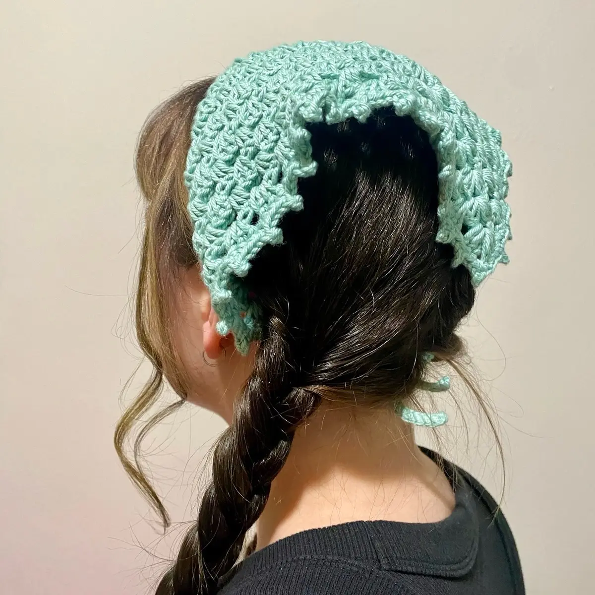 Crochet Bandana | Crochet Headband | Handmade Bandana | 100% Cotton Hairpiece | Handmade Hairpiece | Cottage Core Headband | Bandana
