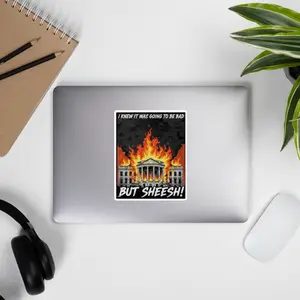 Funny "I Knew It Was Going to Be Bad" Office Stationery Sticker for Notebooks, Computers