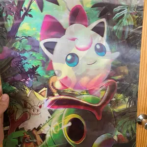 Jiggypuff, gengar, Pikachu lenticular poster