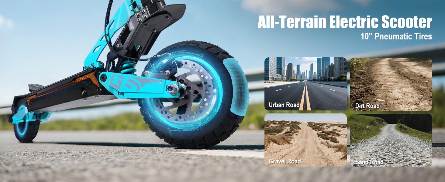 SCOOTHOP G3/G3pro Electric Scooter for Adults 1200W/1200W*2 Motor 40-Mile Range 34 MPH 10" Tires Foldable Frame Dual Disc Brakes Off-Road E-Scooter for Commuting & Fitness TikTokShopNewYear SpringStatements