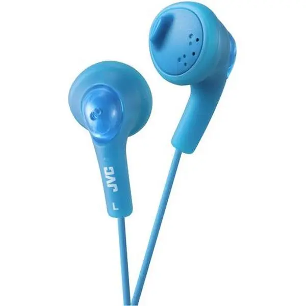 JVC HA-F160-A-K Gumy Earbud Headphones (Peppermint Blue)  [HEADPHONES] Blue, Earbuds, In-Ear