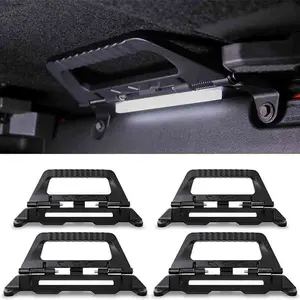 LFM Folding Grab Handle with Sync LED Light for 2021–2025 Ford Bronco – Plug & Play, No-Drill, Aluminum Alloy, Interior Lighting Upgrade (Excludes Bronco Sport)