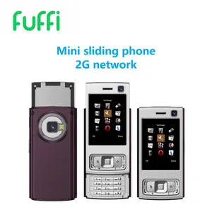 FUFFI Sliding Mini Phone, 2-inch high-definition screen, 800 mAh battery, 2G network, dual SIM dual standby, sliding screen, physical buttons, compact and portable small-function phone, supports 8GB TF card expansion capacity.