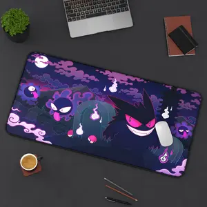 Gengar Desk Mat Anime Desk Pad Gaming Mousepad XL Extra Large Mouse Pad, Gaming Mouse Pad, Keyboard Mat, Deskmat, Deskpad Gamer Gift For Him