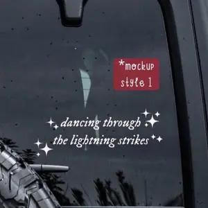 Car Vinyl Decal - Dancing Through the Lightning Strikes
