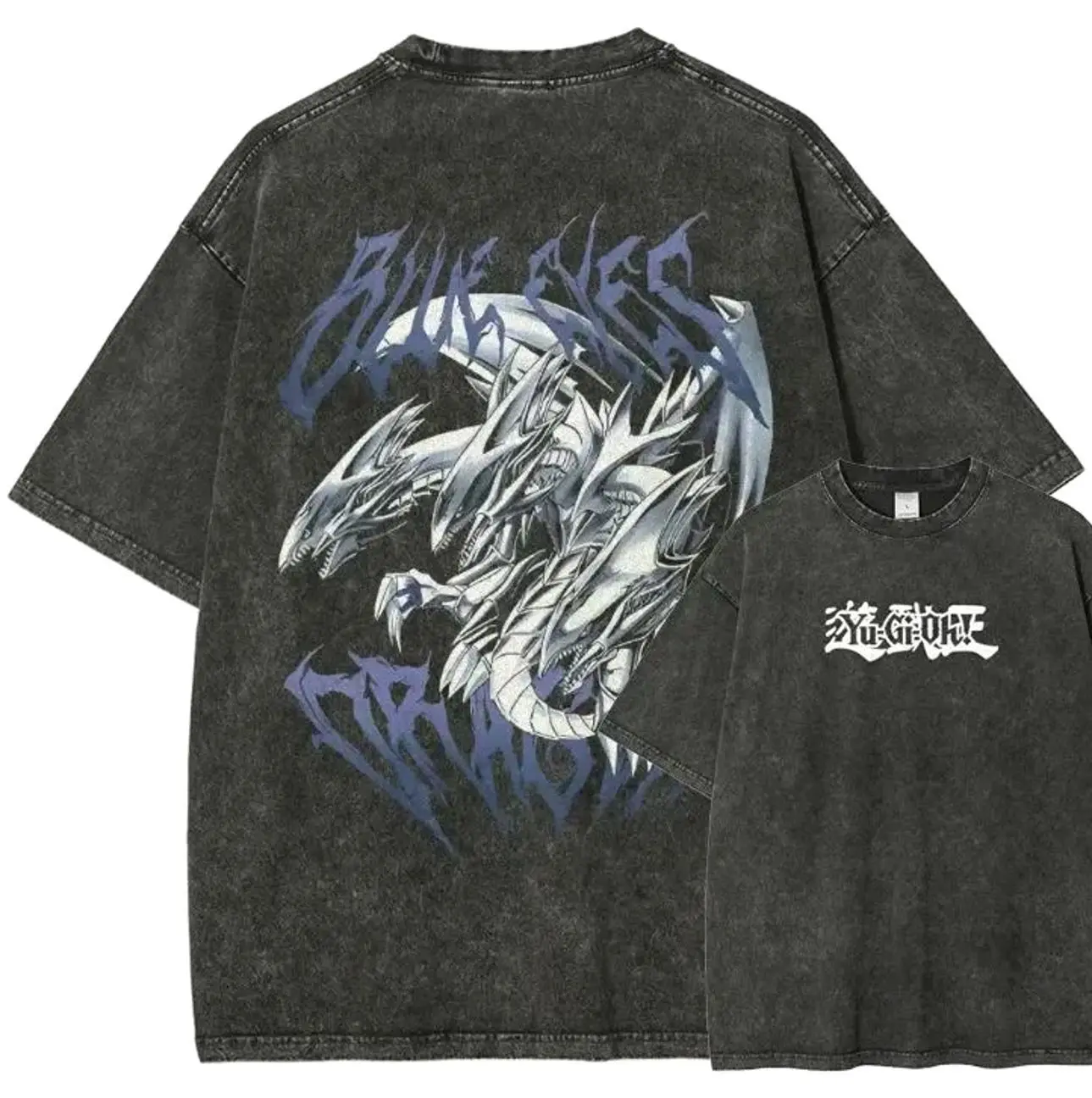 Yu-Gi-Oh! Y2K Graphic Hoodie, Retro Anime T-Shirt, Oversized Cotton Menswear KDU
