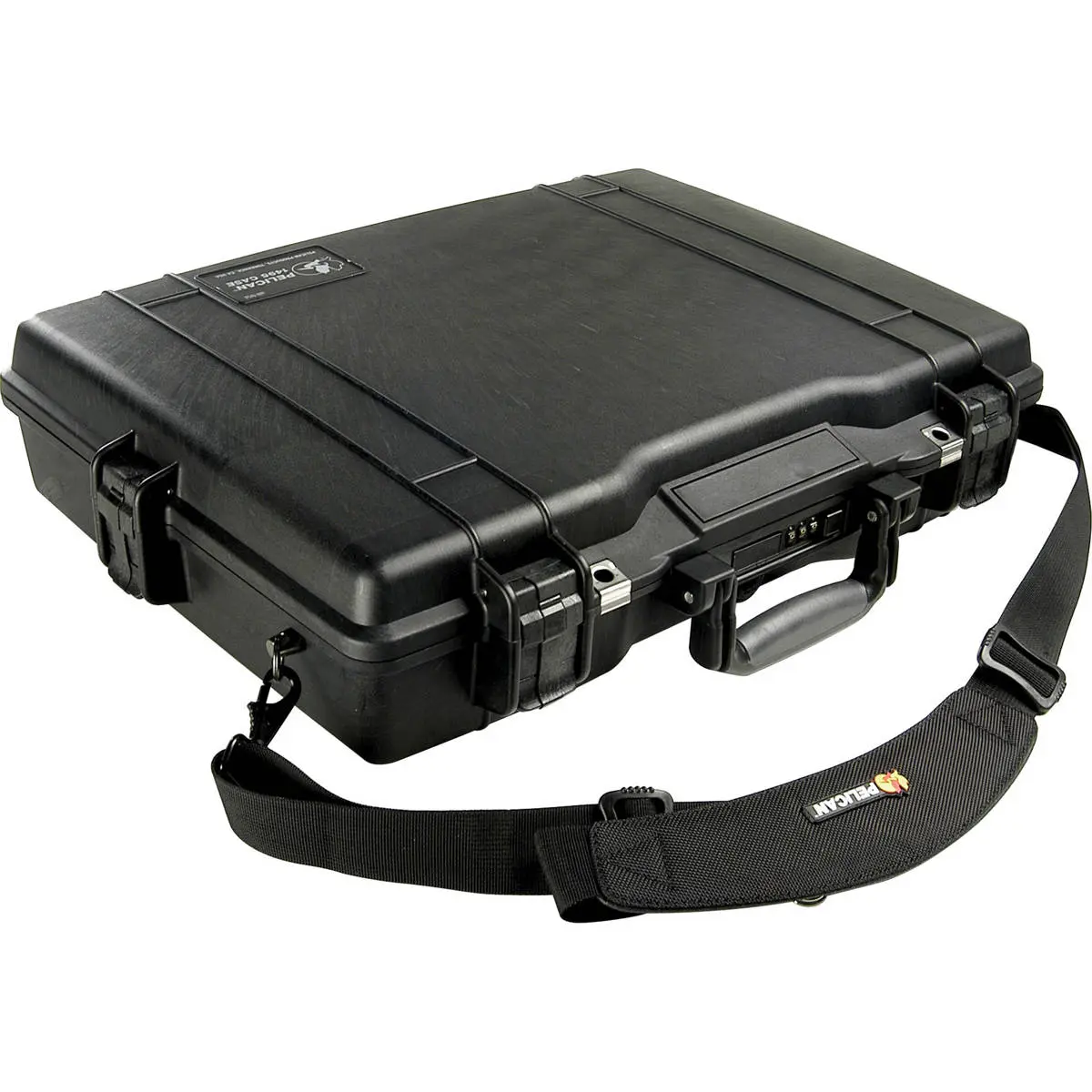 Pelican 1495CC1 Deluxe Watertight Notebook-Laptop Case - Durable Plastic, Padded Interior, Shockproof, Black (pc1495cc1b)