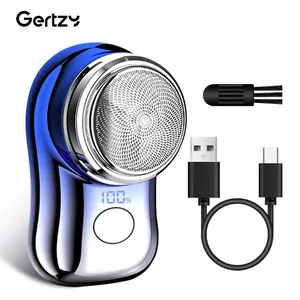 Portable Electric Shaver, Rechargeable Mini Shaver, Washable Electric Razor, Pocket Size Electric Shaver for Men, Great for Travel
