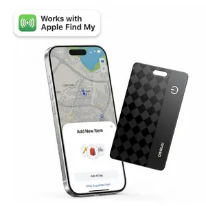 Dsquu Tracker Card | Apple Find My Compatible | Credit Card Size Wallet Tracker | AirTag Alternative | Never Lose Your Wallet | Slim EDC Accessory | Works with iPhone | Best Tech Gift
