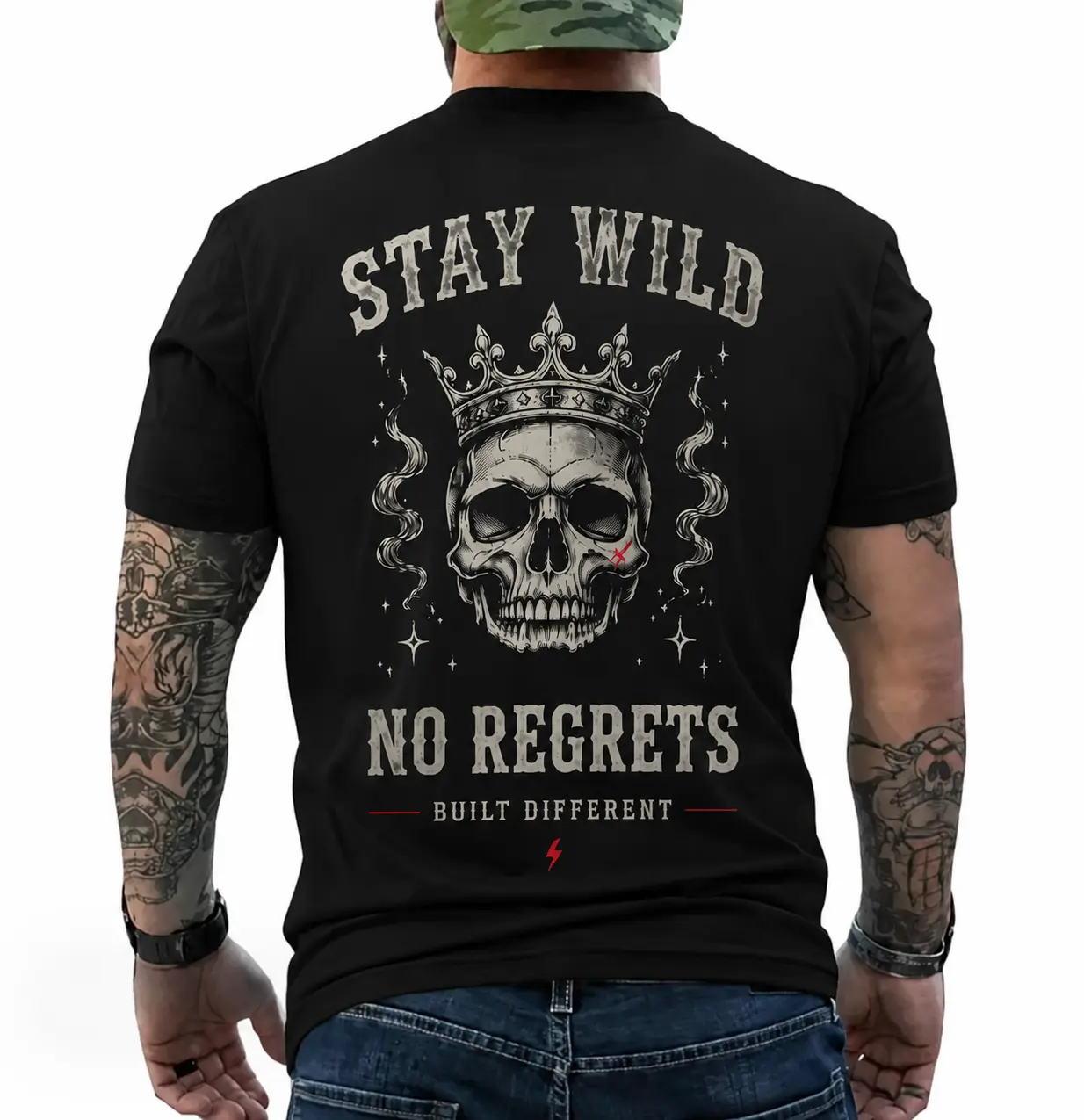 American Guardian USMC Devil Dogs Skull Anchor Shirt – Funny Marine Corps Veteran 2-Sided T-Shirt summer casual gym shirt men outfit vacation outfit quote gift grandpa tee graphic deer feminist