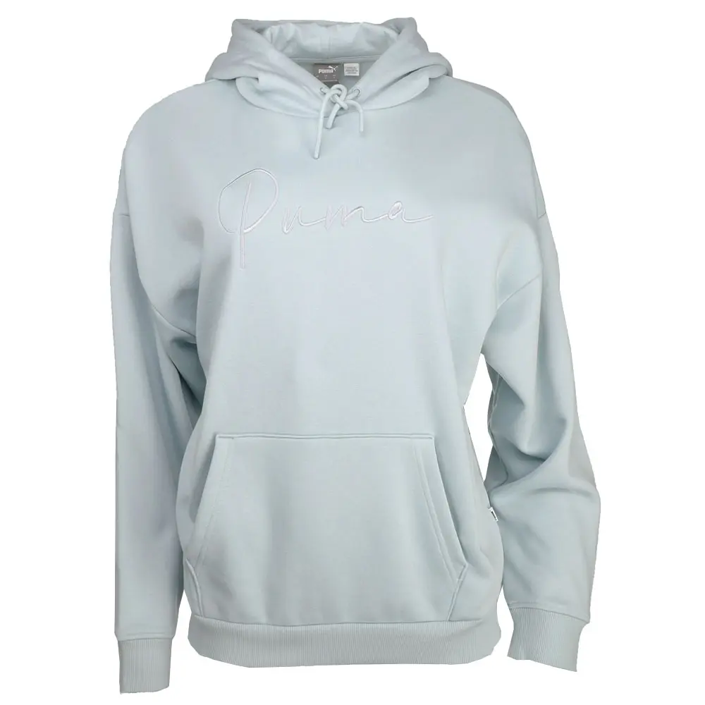PUMA Womens Tonal Script Hoodie Casual Outerwear Casual - Blue