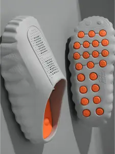 Men's Sport Massage Slide Sandals - Acupressure Foot Relief, Non-Slip Athletic Outsole, Breathable Mesh, Waterproof EVA - Perfect for Daily Walking, Light Sports, Gym & Casual Wear - Comfortable Post-Workout Slippers