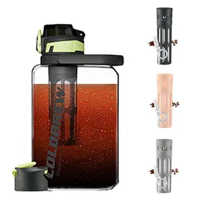 [Summervibes]  MAXSO Cold Brew Coffee Maker 68oz Iced Coffee Tritan Pitcher with 350Mesh Filter 2 Leakproof Lids for Airtight Storage & Easy Brewing Tea