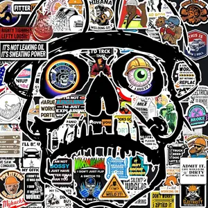 Hard Hat Stickers, 233 PCS Funny Stickers for Adults - Waterproof for Tool Box, Water Bottle, Construction Hat, Helmet – Blue Collar Sticker for Men, Welder, Electrician