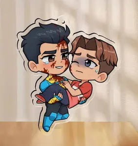 2 styles Invincible Maskless & William Acrylic Keychain, Cutest Anime Bag Charm Gifts