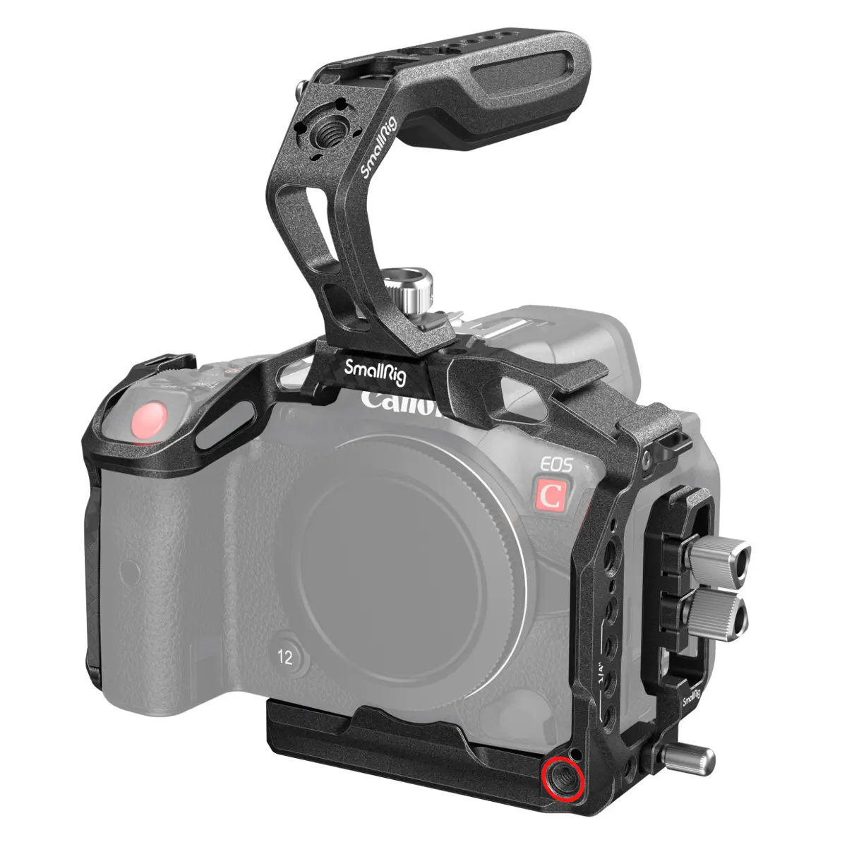 SmallRig Black Mamba Durable Portable Handheld Full Camera Cage Kit with Tripod & Threaded Holes for Canon EOS R5 C/R5/R6
