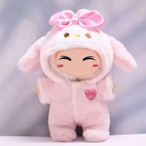 17cm Clothes Set(NO Doll), Hat & Overalls Set for 17cm Accessories Suit,Cute Stylish Clothing Suit for Doll Dress up