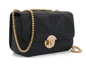 Premium Quilted Crossbody Bag, Stylish Chain Strap Purse for Women, Perfect for Daily, Date & Party