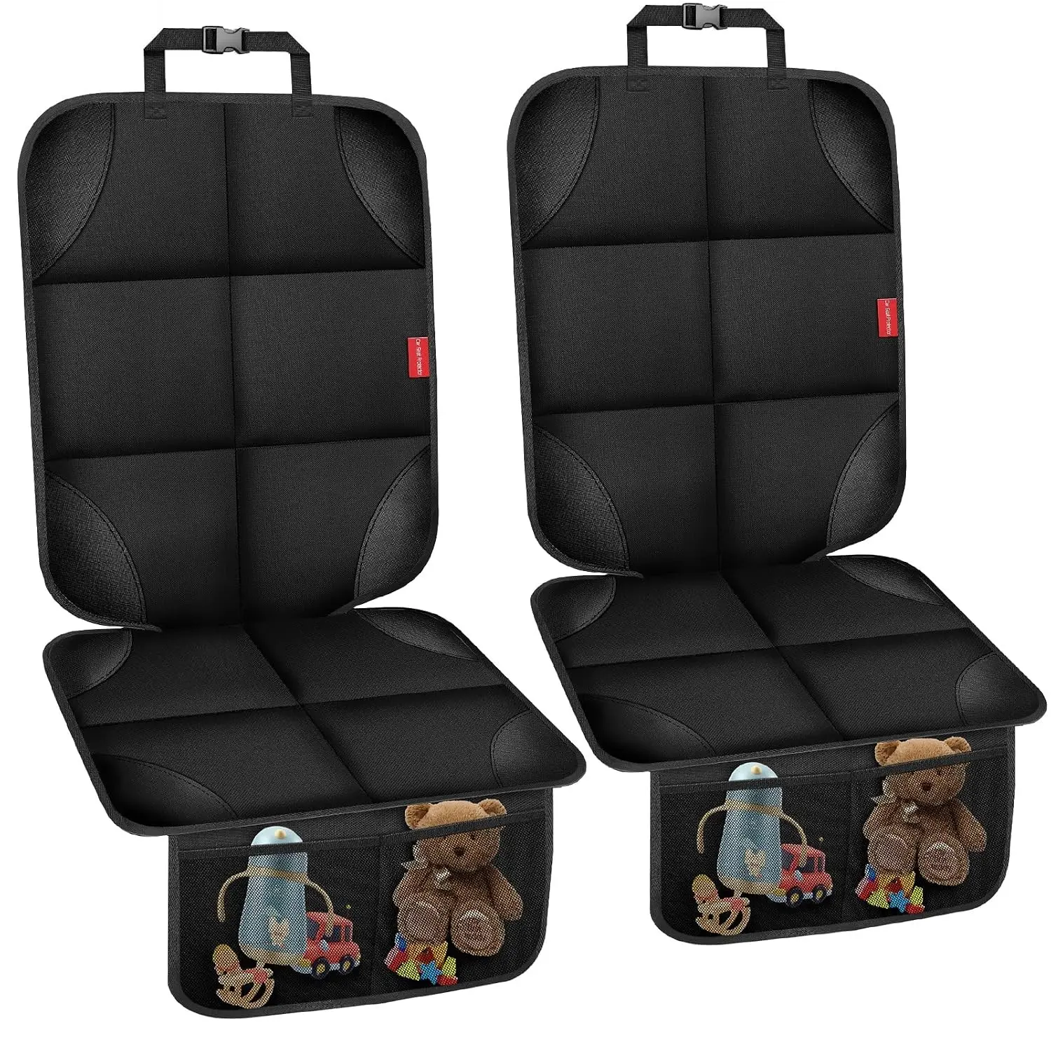 Car Seat Protector for Child Car Seat, 600D Fabric Safe Car Seat Cover with Upgraded Non-Slip Backing, Waterproof Seat Protector Under Baby Car Seat with Thick Padding for Car Back Front Seat