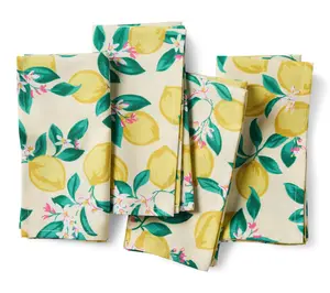 Draper James Lemon Blossom Napkin 4-Pack Set Draper James Lemon Blossom Napkin 4-Pack Set