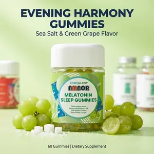 NMNOR 6mg Melatonin Gummies + 4mg Vitamin B6 - Extra Strength Sleep Aid for Faster Fall Asleep & Deep Rest - No Morning Grogginess Relaxation Supplement for Adults - Sea Salt Green Grape Flavor, 60 Chewable Count (30 Day Supply)