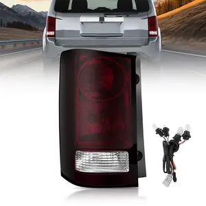 Nilight Taillight Assembly Compatible with 2009 2010 2011 2012 2013 2014 2015 Honda Pilot Smoked Red Tail Lights Rear Lamp Replacement OE Style Driver Side w/Bulbs