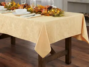 BrylaneHome Damask 60" X 120" Tablecloth