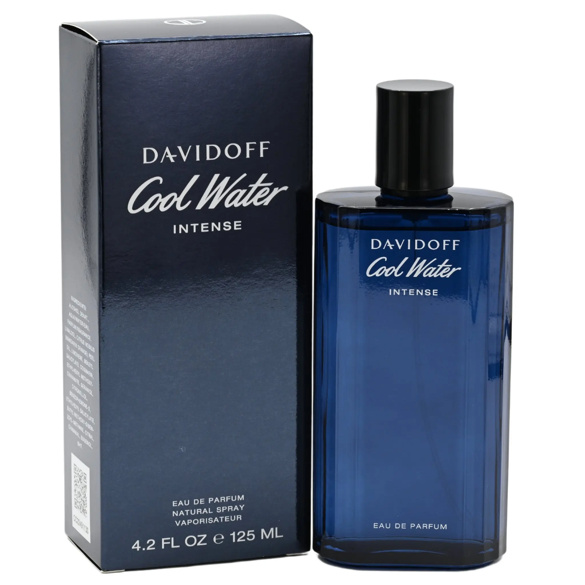 Davidoff Men's Cool Water Intense Eau de Parfum - 4.2 fl oz Boxed Natural Fragrance with Gourmand Perfume Notes, Coconut, Green Mandarin, New Packaging