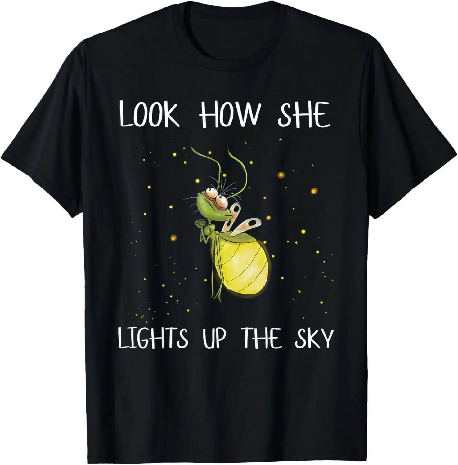 Firefly Ray Firefly Princess And The Frog Funny Meme T-Shirt Pure Cotton Graphic Tees Menswear Top: Gifts for Men & Women