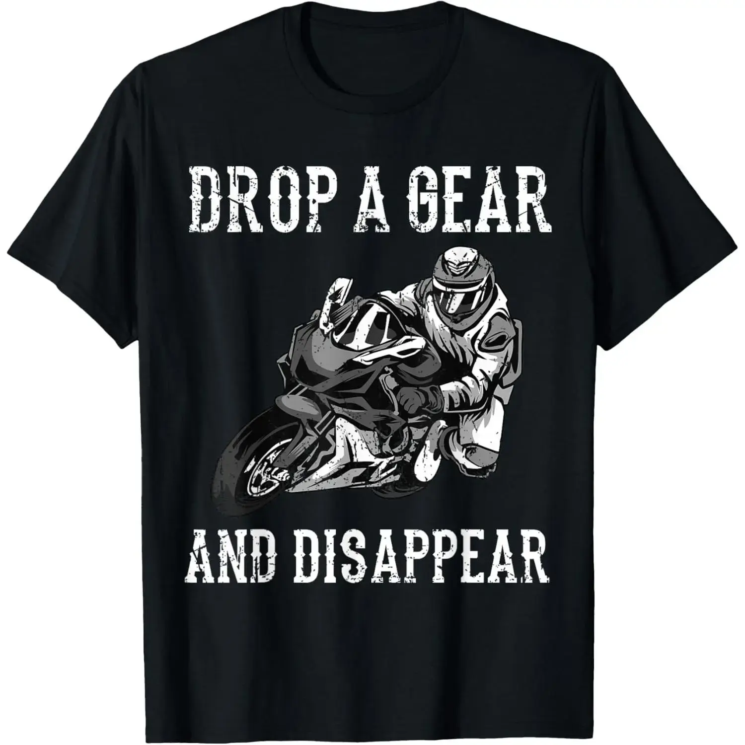 Men's Loose Fit Graphic T-Shirt with a Funny Motorcycle Print, Casual Cotton Biker Tee with Short Sleeves, Gift for Dad, Shortsleeve, Tshirt, Round Neck, Gift Idea, Funny Slogan, 3Xl, Fits Most Sizes, Funny Motorcycle Riders