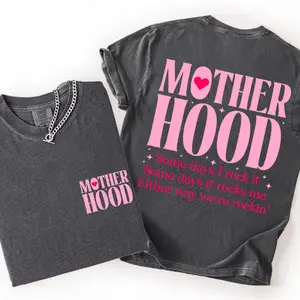 "Motherhood" Double-Sided Oversized Tee