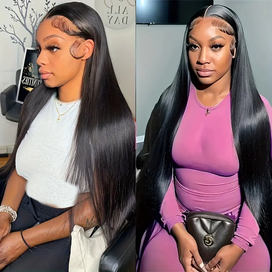 MYLOCKME Hair HD Straight 13X6 Lace Frontal Wig Human Hair Wig 13X4 Transparent Lace Frontal Hair Wig For Women Preplucked Remy Hair Wig 180 Density   #SummerVibes#tiktokshopspringglowup