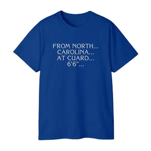 Jordan Jeopardy! (Michael Jordan) T-Shirt, From North Carolina At Guard 6'6" Graphic Tee, Vintage Basketball Fan Streetwear Top for Men and Women