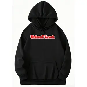 Declaration of Love Hoodie – Retro Bubble Text, Perfect for Advocates