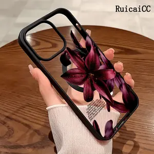 Premium Magnetic Phone Cases for iPhone11/12/13/14/15/16//17/Air/promax/Plus Dew - kissed Lilies' Rhapsody y2k cased MagSafe Ready, Anti-Fall, Springtok and Ultra-Thin Design | Perfect for Everyday Use Protector Screen Protector Aesthetic Resistance