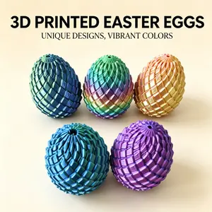 3D Printed Dragon Egg, Color Gradient Stress Relief Toy, Easter Filler, Educational Kids Toy, Eco-Friendly Material, Creative Gift
