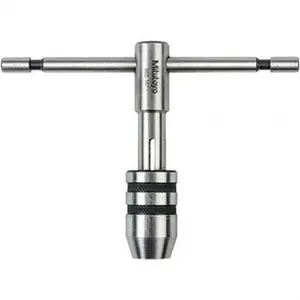 Mitutoyo Tap Wrenches, Handle Style: T-Handle, Ratcheting: No, Overall Length (Inch): 3-1/2 985-147