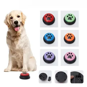Pet Communication Button Dog Sound Box Training Talking Toys Long Lasting Life Recording Speaker Squeeze Give Voice Without Battery