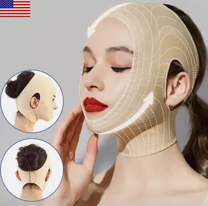 Reusable V Line Face Slimming Double Chin Reducer Mask Lifting Belt Anti-Wrinkle - Skincare Product for Comfort and Skin Care Facial Smooth