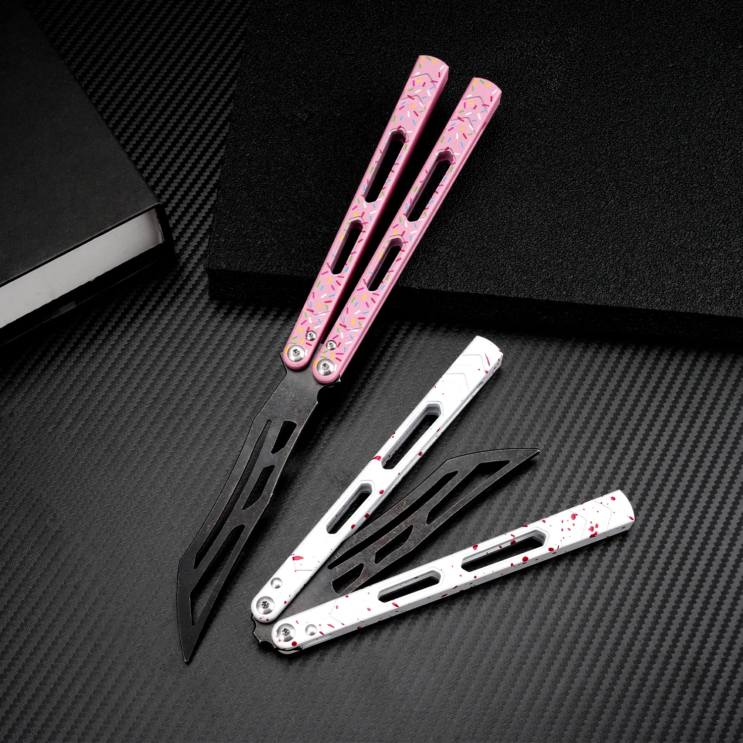 Aluminum Balisong Trainer for Beginners Folding KnifePractice Tool to Enhance Your Skills