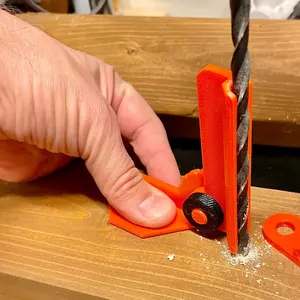 Woodworking Drill Angle Guide Jig, Adjustable Drilling Locator Tool, Portable Pocket Hole Guide for DIY & Carpentry, Straight & Angled Holes
