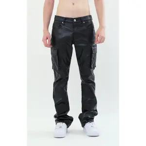 ASJ8069 METALLICA DIP STACKED JEANS