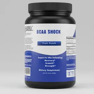 BCAA Shock - 5000mg BCAA & Glutamine Supplement for Muscle Recovery & Strength 10 lbs Edible Amino Acid Support