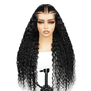SuperNova Human Hair Water Wave 6*8 Lace Closure Ready To Go Pre Braided Wigs
