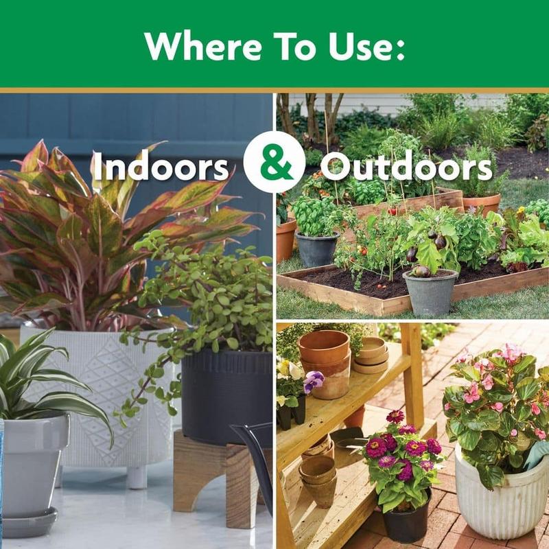 Moisture Control Potting Mix & All Purpose Plant Food - Protects Against Over & Underwatering - Grows Bigger Plants