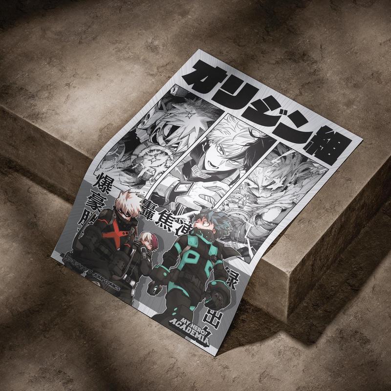 My Hero Academia Anime Poster, MHA Deku Midoriya Izuku Bakugo Katsuki Todoroki Shoto Anime Art Print Anime Gifts, Poster Gifts - Unframed