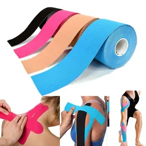 Sports Tape Kinesiology Tape, Elastic Athletic Support Strap, Breathable & Water Resistant Design, Ideal for Gym Muscles